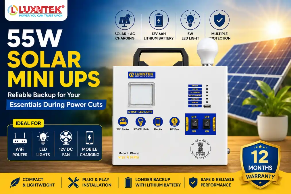 What Is a Solar Mini UPS? Complete Guide to 55W Solar UPS for Home, WiFi & Emergency Backup